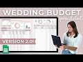 Wedding Budget Spreadsheet Template Version 2.0 - Video Tutorial