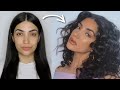 STRAIGHT TO CURLY HEATLESS HAIR TUTORIAL