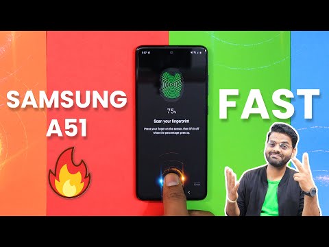How To Make In-display Fingerprint Scanner Faster On Samsung Galaxy A51 Hindi