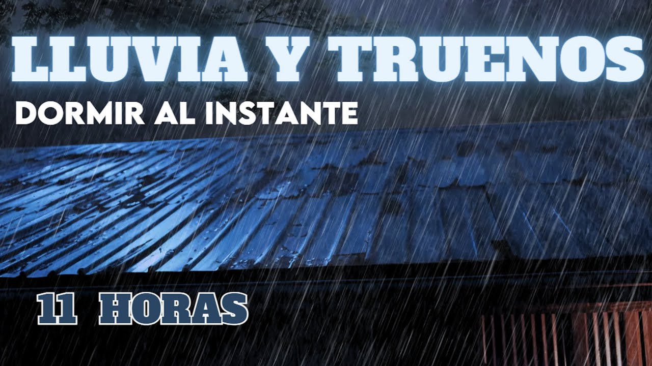 Duerma toda la noche de fuertes lluvias y terribles truenos - Lluvia en ...