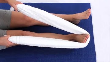 Passive eversion with towel