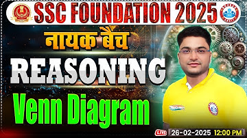 Venn Diagram for SSC CGL, CHSL, CPO, MTS, Steno 2025 | SSC Reasoning By Shobhit Bhardwaj Sir