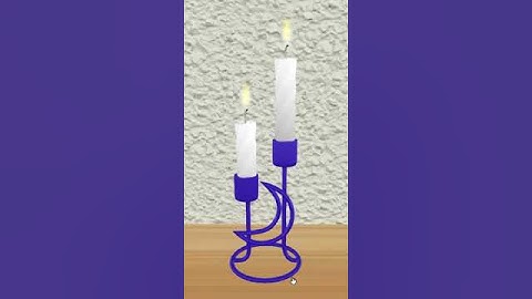 Candle Holder #35 Moon Change color Metal #secondlife #blender #animation #game