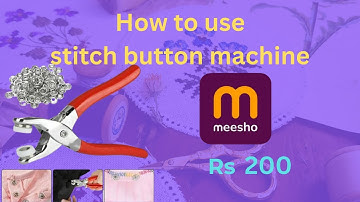 How to use Snap Button Machine  Meesho online product#home #sewinghacks#swingtips#easy#viralvideos