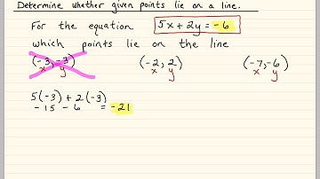 Determine whether given points lie on a line