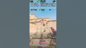 CS2 1V4 CLUTCH #csgo #cs2 #counterstrike #gaming #csgoclips #1v4clutch #1v4gameplay #csedits #games