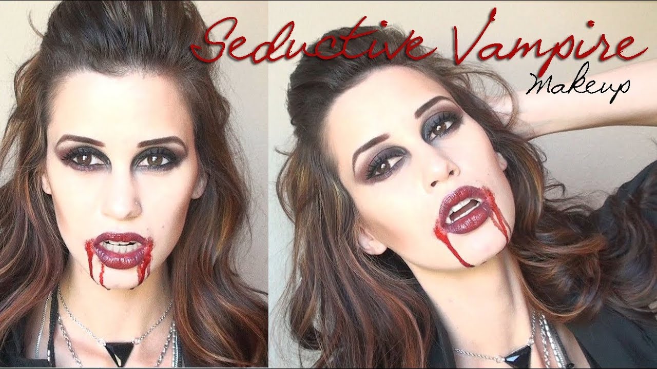 Seductive Vampire Halloween Makeup - YouTube