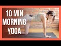 10 min Morning Yoga NO PROPS Energizing Stretch for Beginners