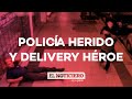 Un POLICÍA herido y un DELIVERY HÉROE en Ramos Mejía - El Noti De La Gente