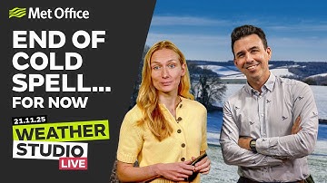 21/11/2025 – Back to rain and wind - Weather Studio Live - Met Office UK Weather Forecast