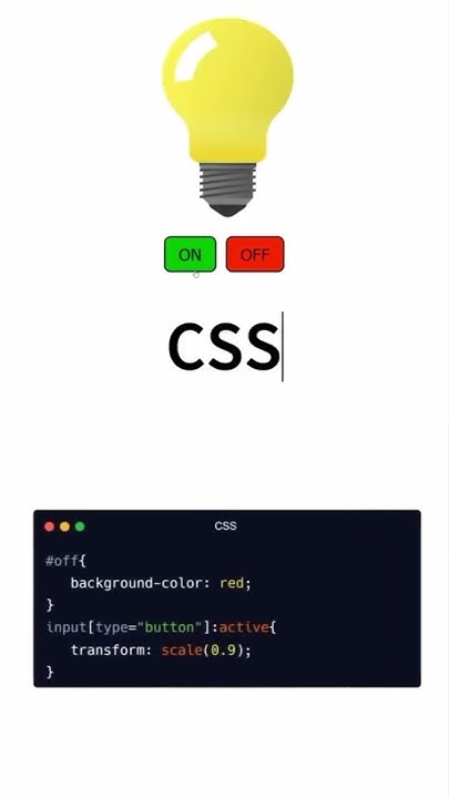 How To Create A bulb 💡 style 2 button on and off html css and ...