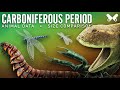 Carboniferous period animals size comparison and data