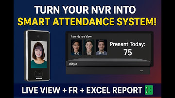 Dahua FACT Access Control + NVR Attendance Integration | FR Dashboard, AI Search & Excel Report