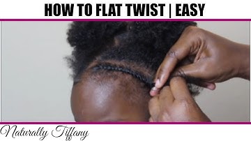 How To Flat Twist Easy | For Beginners | Kids Natural Hair Care