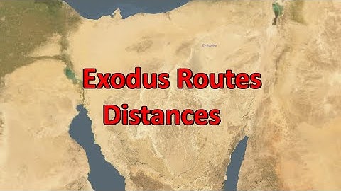 Exodus Routes Distances - Computer analysis of the distances of several Exodus paths