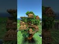 A world of treehouses! #minecraft #minecraftcrops #minecraftbuilding