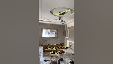 building in Ghana pop ceiling design by prosper pop man from Ghana