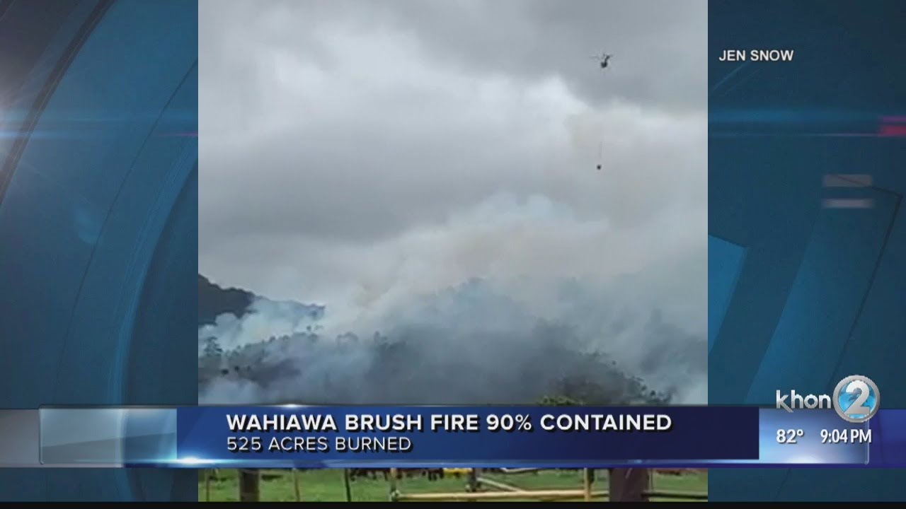 Wahiawa fire contained