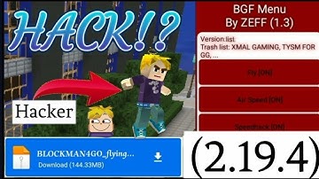 2.19.4 New fly mod menu!! 😱🥀 | 100% Works in Blockman Go!?