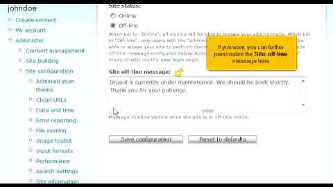 Maintain your web site using Drupal