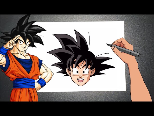 como desenhar o goku de costas  Dibujos, Dibujos detallados, Dibujos de  dragón