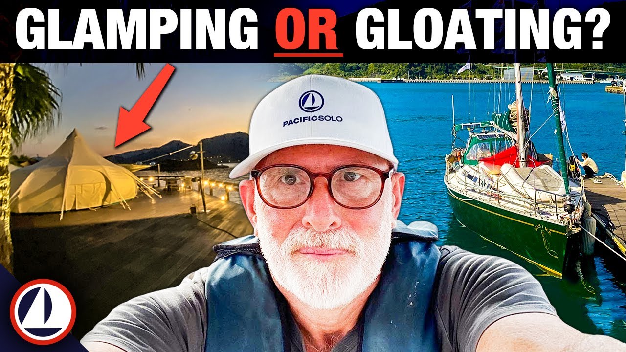 Glamping in a Boat and rounding Cape Sata! (solo sailor)