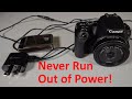 How to use DSLR without battery