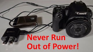 How to use DSLR without battery