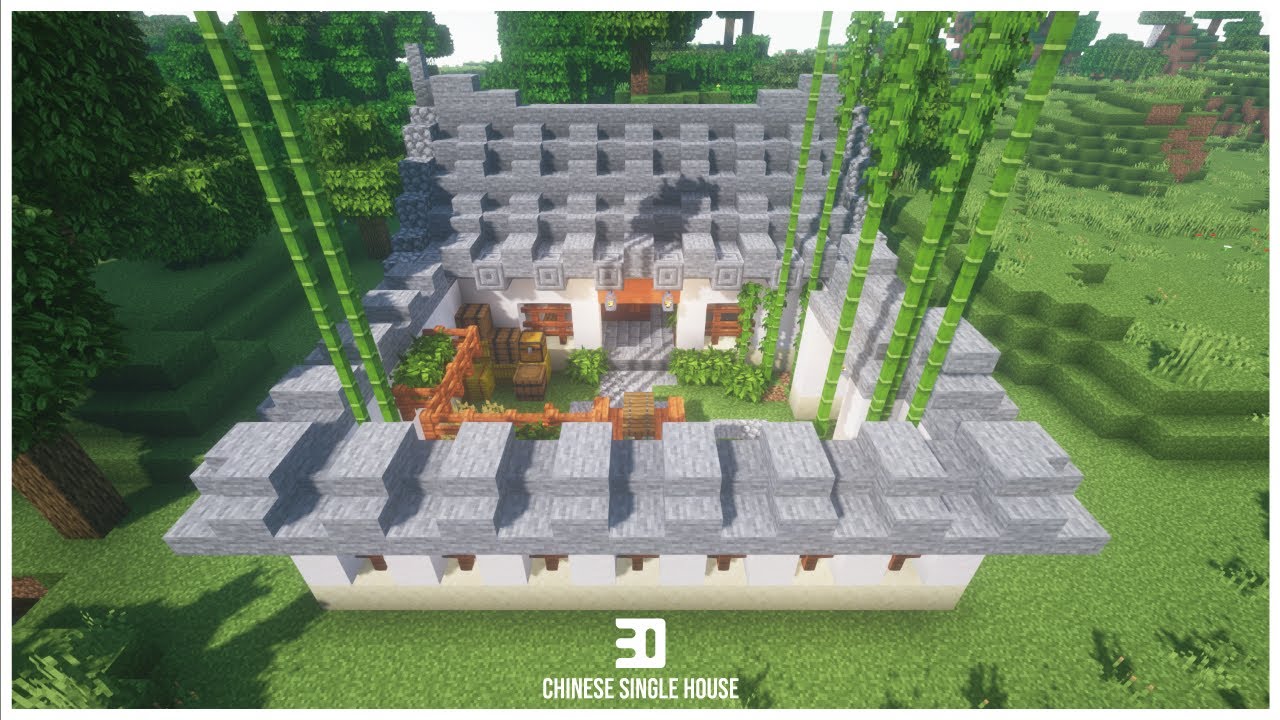 Minecraft ‖ How to build a Chinese Single House ‖ chinese architecture ...