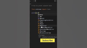 Print coloured text in Python #python #shorts