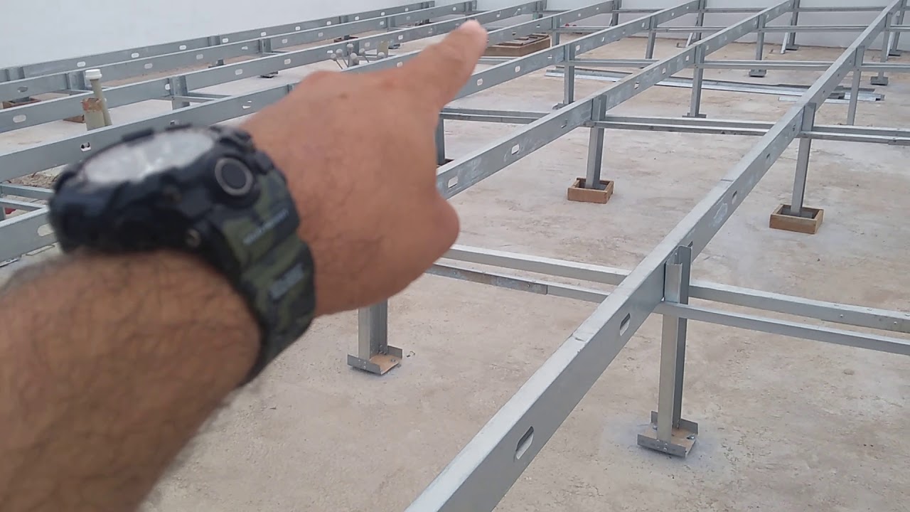 TELHADO STEEL FRAME OLHA COMO FICOU