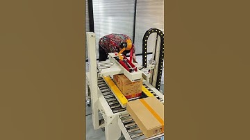 Automatic carton sealing machine can automatically seal cartons of different sizes