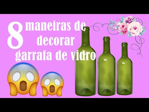 Artesanato - 8 ideias de DECORAÇÃO DE GARRAFA - Cicera Criativa inspirações