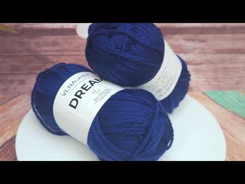 Video: Příze Dream, 152510, Bellwether Blue