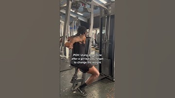 Using a machine after a girl be like. #fitness #gym #shorts