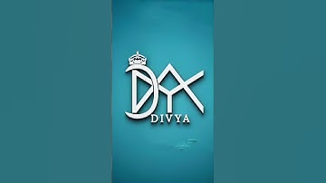 Divya name create a brand logo #ask #logo #trending