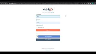 2020 9 10 HubSpot Phase 1 Training Module_Login