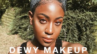 DEWY GLOWING MAKEUP | Acne Prone Skin