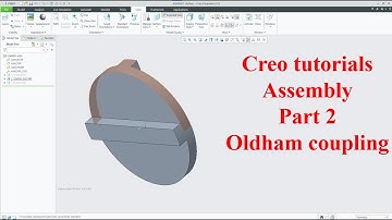 Creo parametric tutorials for beginners|creo|pro| Oldham coupling|Assebmly-Part 2/3