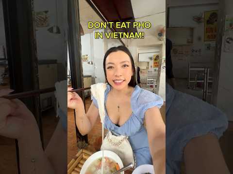 Don't eat PHO in Vietnam! #food #vietnam