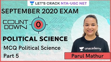 MCQ Political Science Part 5 | Paper 2 | NTA-UGC NET | Parul Mathur