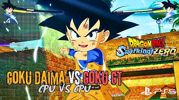 Sparring Match GOKU Daima vs GOKU GT (CPU v CPU) | DB Sparking! Zero
