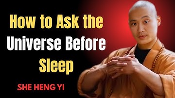 How to Ask the Universe Before Sleep to Manifest Your Desires    Shi Heng Yi the best motivational
