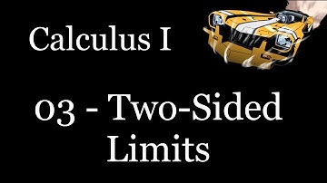 Calculus I - 03 - Two-Sided Limits