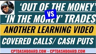 OTM vs ITM Covered Calls - I compare my trade with the Covered Call Advisor