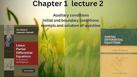 auxiliary conditions and its types boundaries and initial conditions