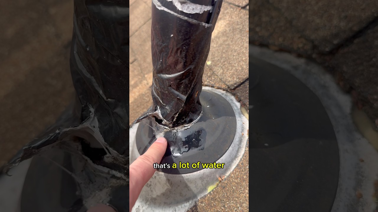 This bad roof repair has to be completely redone. ￼#roofing #roofrepair #leak #homeimprovement #diy