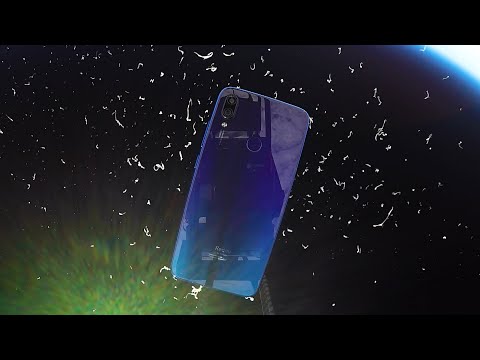This is how we showcased Xiaomi's stylish new Redmi Note 7 in space