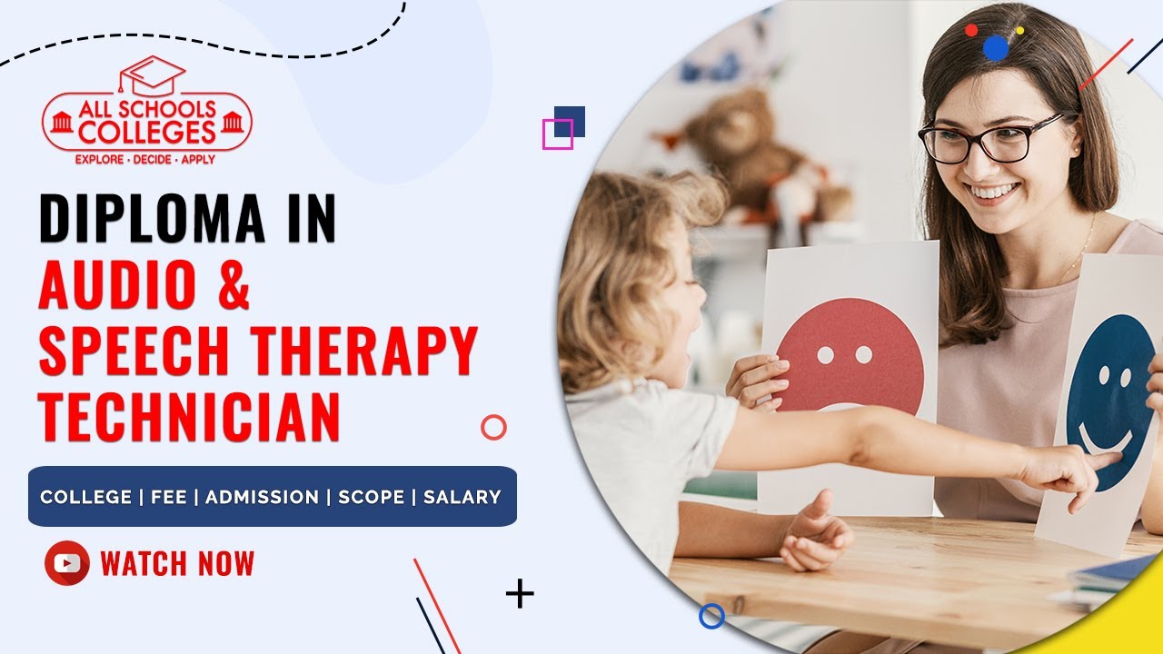 diploma course in speech therapy