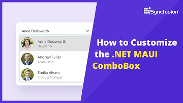 How to Customize the .NET MAUI ComboBox